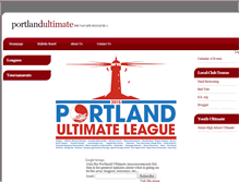 Tablet Screenshot of portlandultimate.com